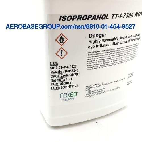 תמונה של מספר מלאי לאומי  6810-01-454-9527